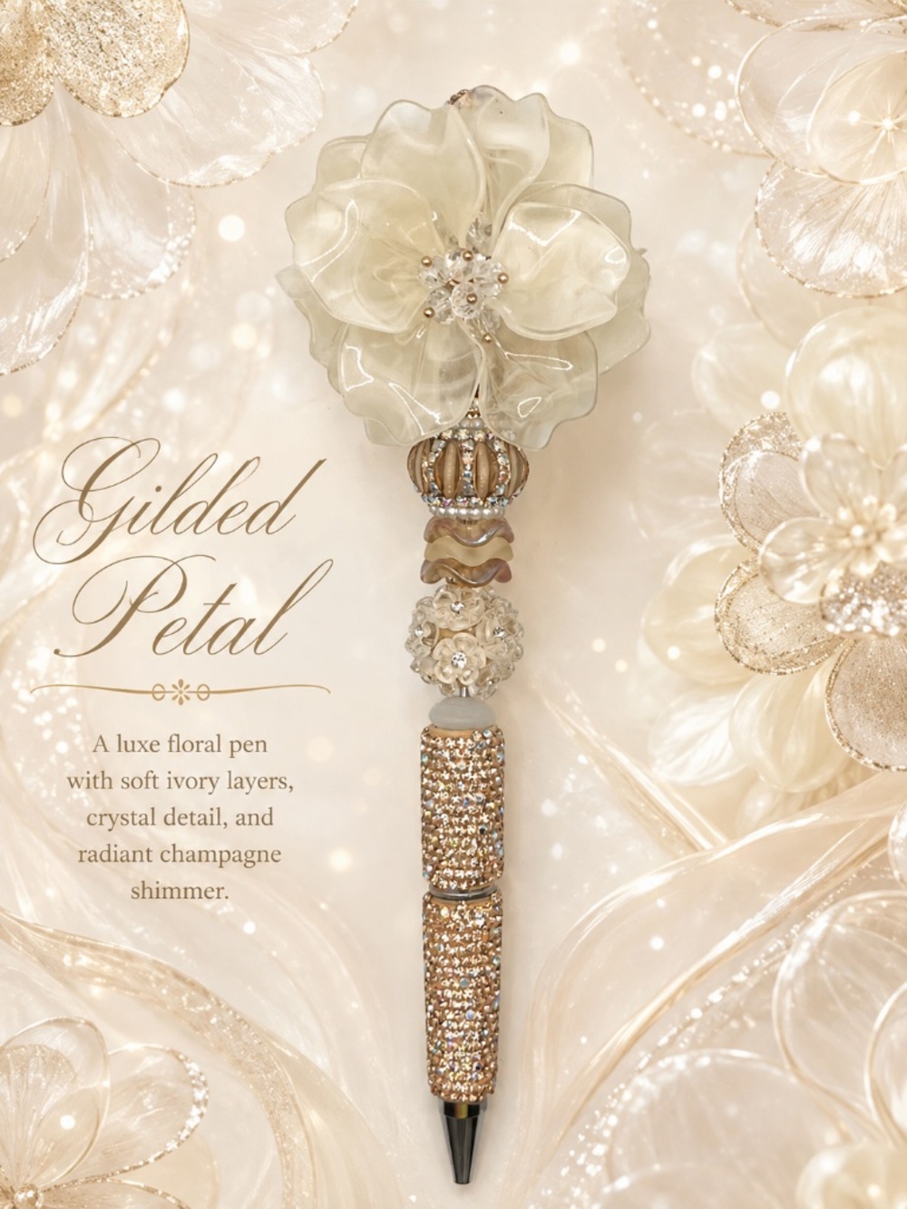 Gilded Petal Pen